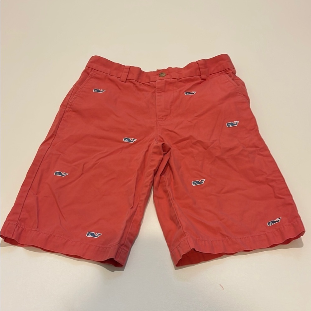 Vineyard Vines Red Flat Front Shorts Summer Essential